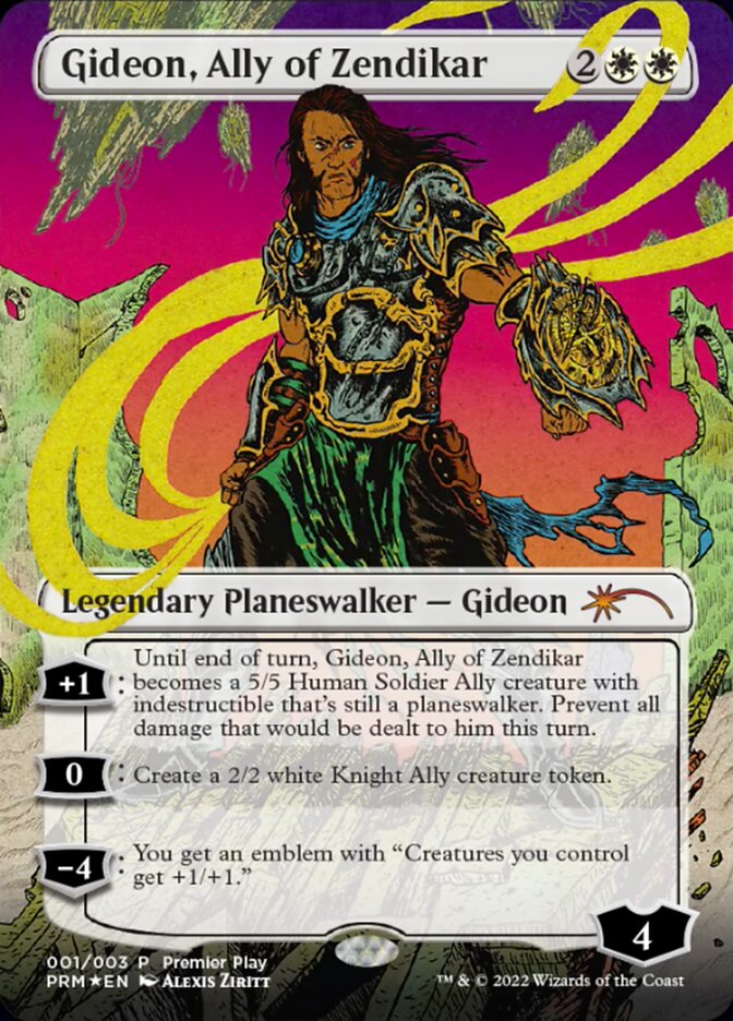 Gideon, Ally of Zendikar (Borderless) [Regional Championship Qualifiers 2022] | Tabernacle Games