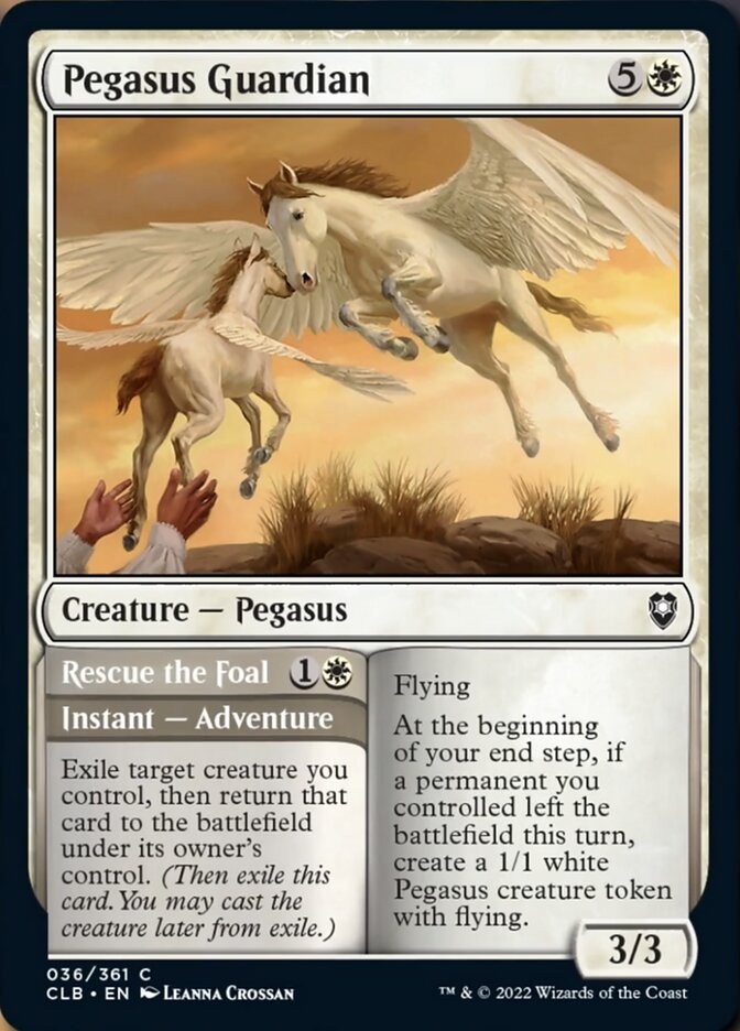 Pegasus Guardian // Rescue the Foal [Commander Legends: Battle for Baldur's Gate] | Tabernacle Games