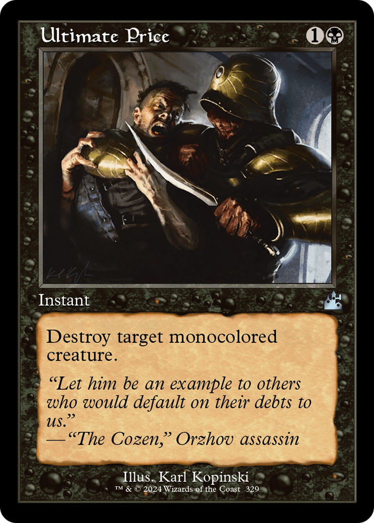 Ultimate Price (Retro Frame) [Ravnica Remastered] | Tabernacle Games