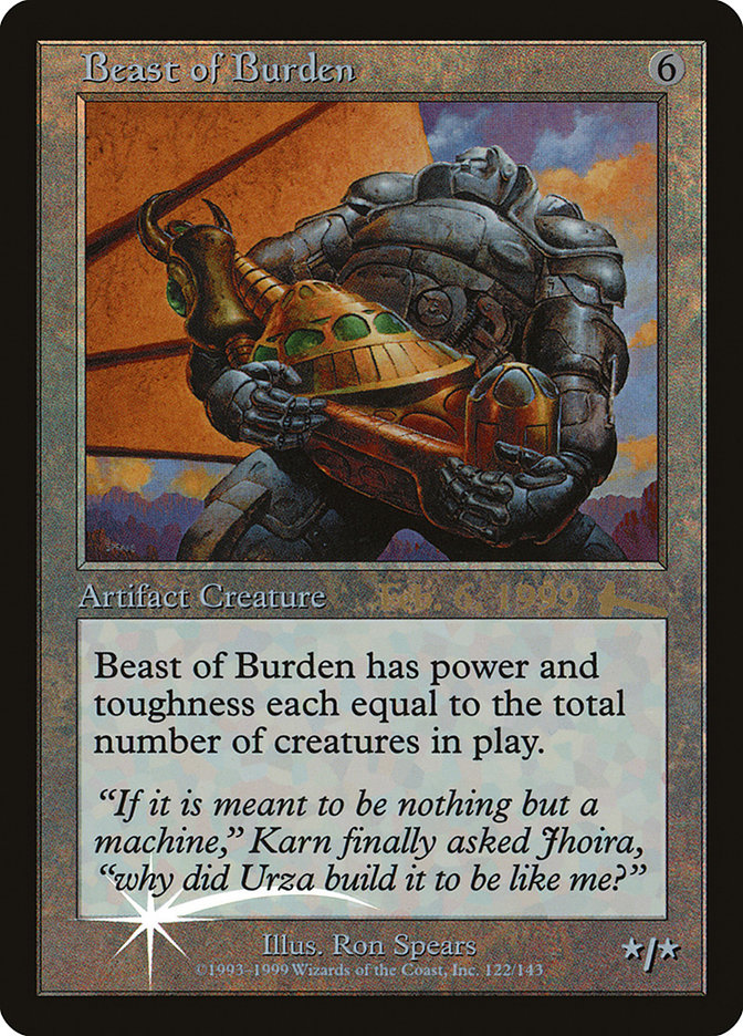 Beast of Burden [Urza's Legacy Promos] | Tabernacle Games