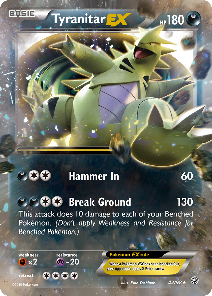 Tyranitar EX (42/98) [XY: Ancient Origins] | Tabernacle Games