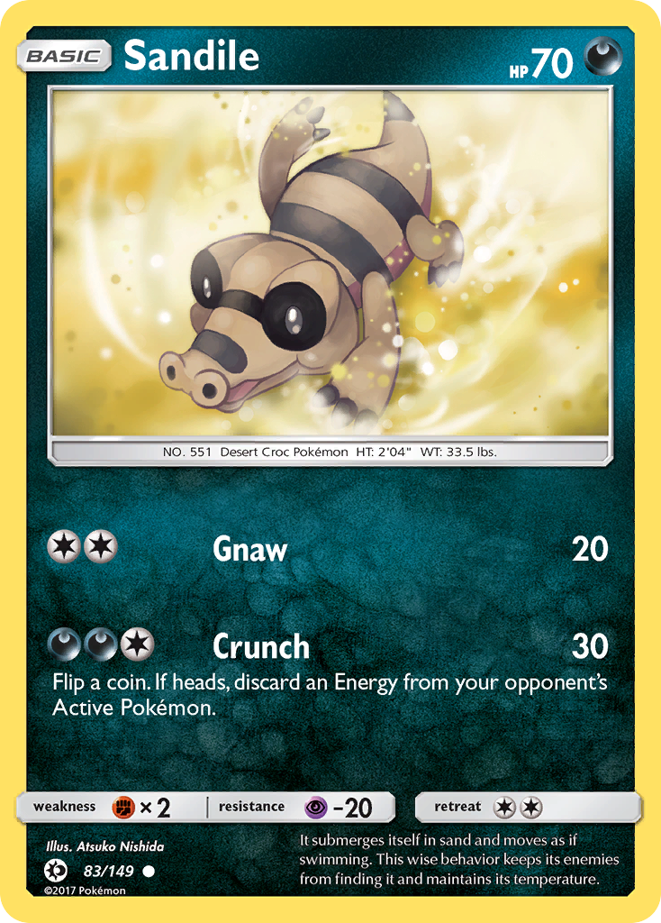 Sandile (83/149) [Sun & Moon: Base Set] | Tabernacle Games