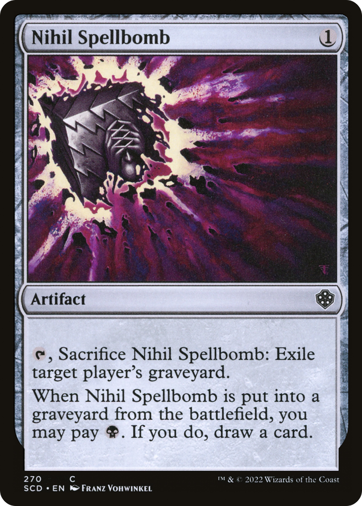 Nihil Spellbomb [Starter Commander Decks] | Tabernacle Games