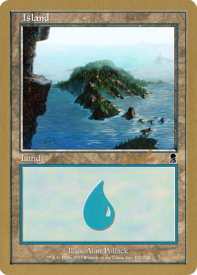 Island (cr335) (Carlos Romao) [World Championship Decks 2002] | Tabernacle Games