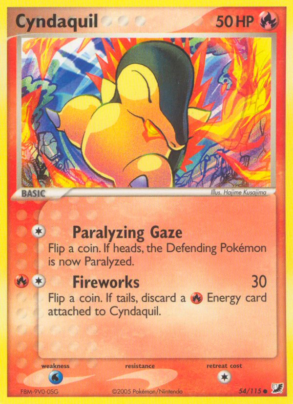 Cyndaquil (54/115) [EX: Unseen Forces] | Tabernacle Games