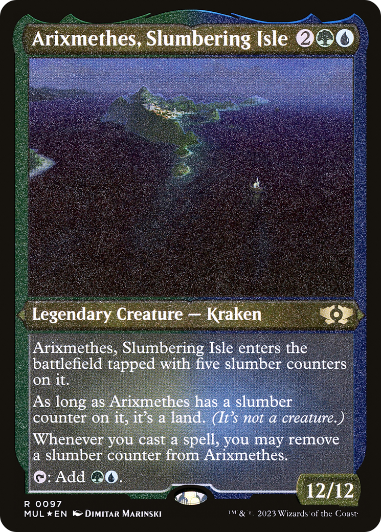 Arixmethes, Slumbering Isle (Foil Etched) [Multiverse Legends] | Tabernacle Games