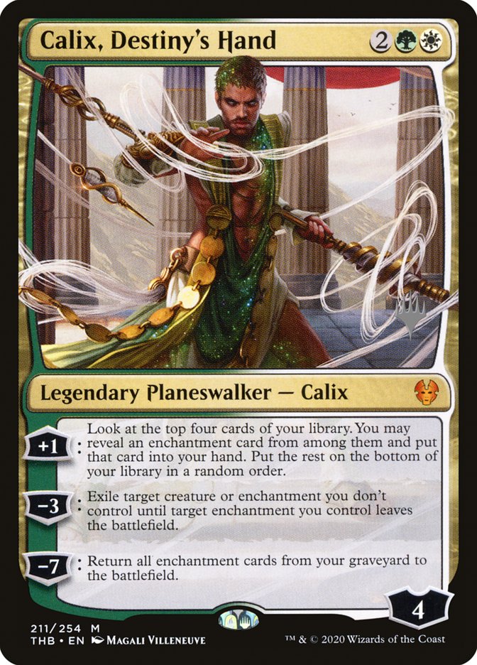 Calix, Destiny's Hand (Promo Pack) [Theros Beyond Death Promos] | Tabernacle Games