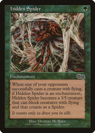 Hidden Spider [Urza's Saga] | Tabernacle Games