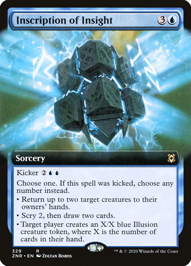 Inscription of Insight (Extended Art) [Zendikar Rising] | Tabernacle Games