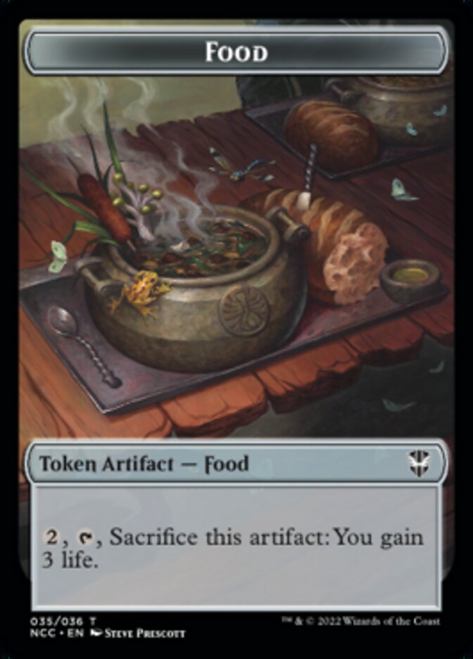 Food // Citizen Double-sided Token [Streets of New Capenna Commander Tokens] | Tabernacle Games