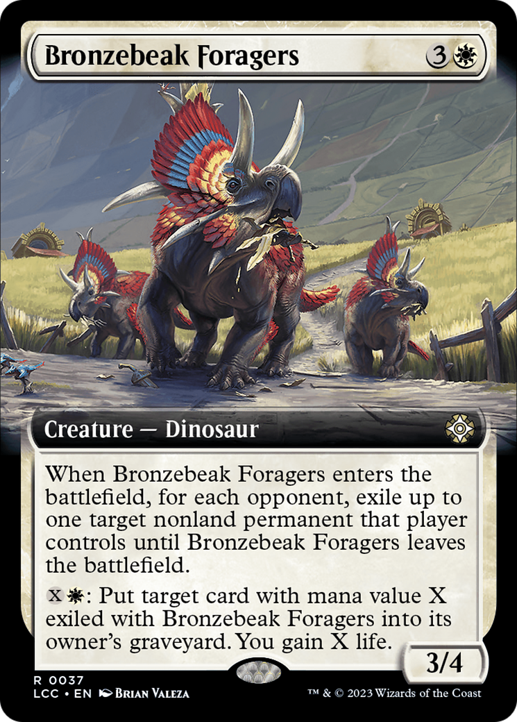 Bronzebeak Foragers (Extended Art) [The Lost Caverns of Ixalan Commander] | Tabernacle Games