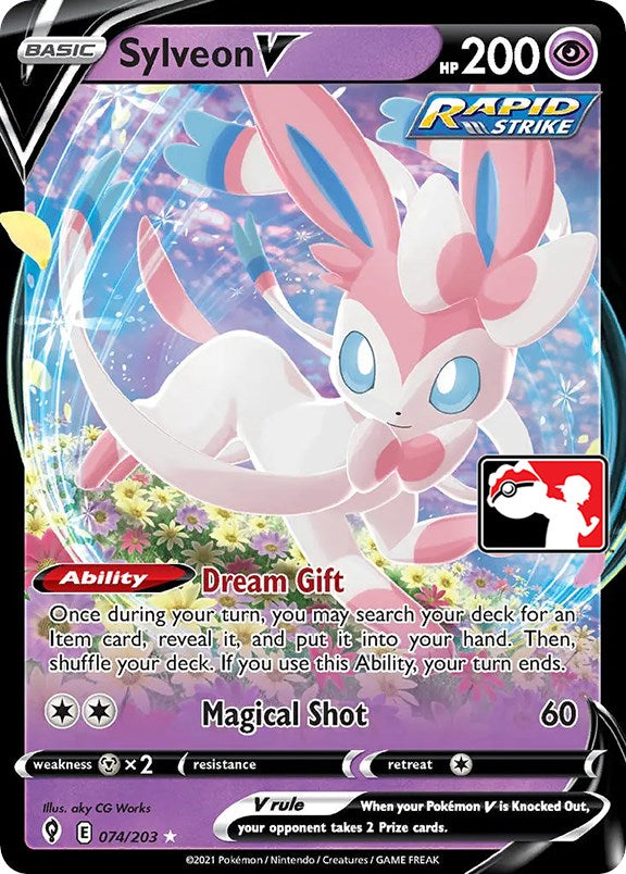 Sylveon V (074/203) [Prize Pack Series One] | Tabernacle Games