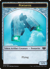 Myr // Pentavite Double-sided Token [Commander 2014 Tokens] | Tabernacle Games