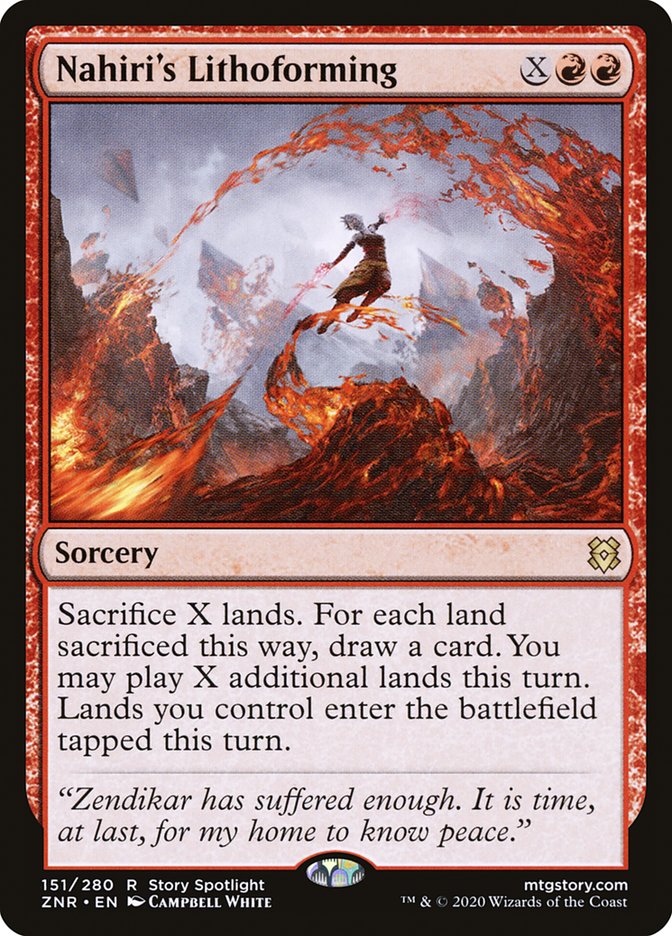 Nahiri's Lithoforming [Zendikar Rising] | Tabernacle Games