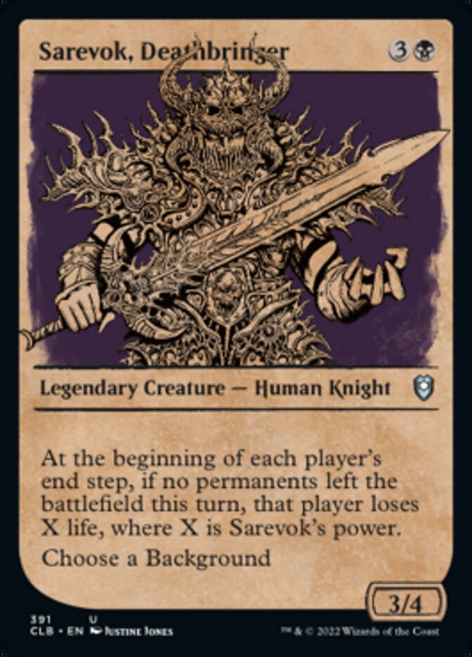 Sarevok, Deathbringer (Showcase) [Commander Legends: Battle for Baldur's Gate] | Tabernacle Games