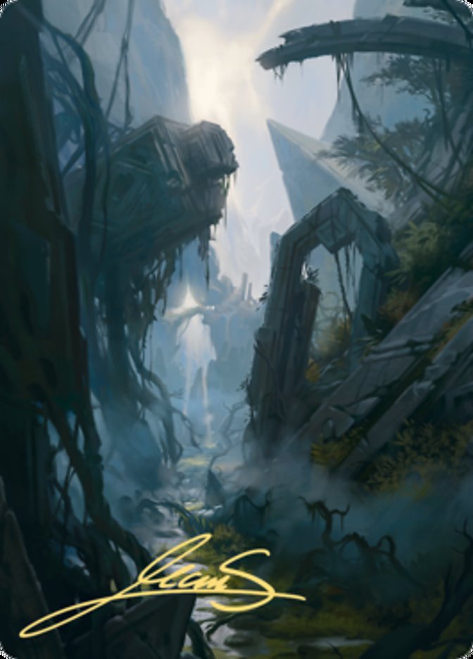 Swamp 2 Art Card (Gold-Stamped Signature) [Zendikar Rising Art Series] | Tabernacle Games