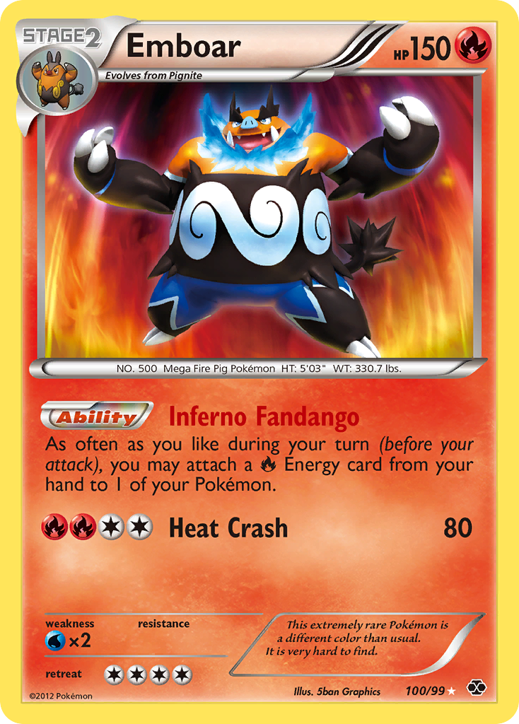 Emboar (100/99) [Black & White: Next Destinies] | Tabernacle Games