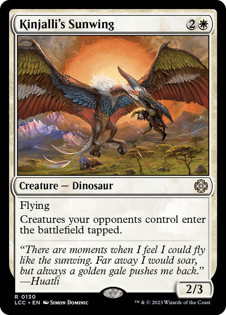 Kinjalli's Sunwing [The Lost Caverns of Ixalan Commander] | Tabernacle Games