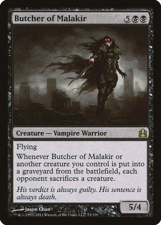Butcher of Malakir [Commander 2011] | Tabernacle Games