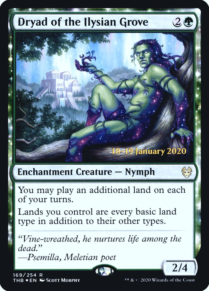 Dryad of the Ilysian Grove [Theros Beyond Death Prerelease Promos] | Tabernacle Games