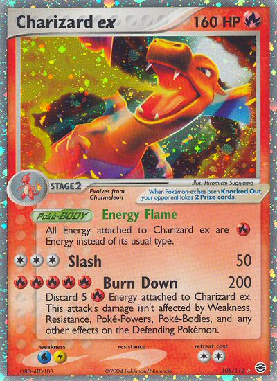 Charizard ex (105/112) [EX: FireRed & LeafGreen] | Tabernacle Games