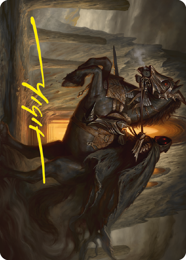 Nazgul Art Card (Gold-Stamped Signature) [The Lord of the Rings: Tales of Middle-earth Art Series] | Tabernacle Games