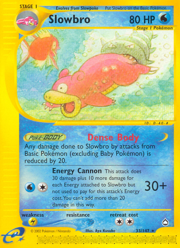 Slowbro (33/147) [Aquapolis] | Tabernacle Games