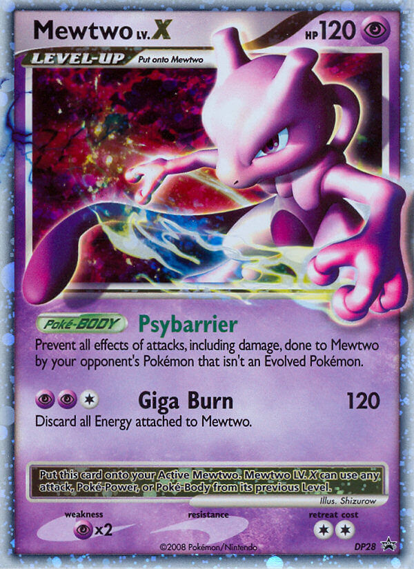 Mewtwo LV.X (DP28) [Diamond & Pearl: Black Star Promos] | Tabernacle Games