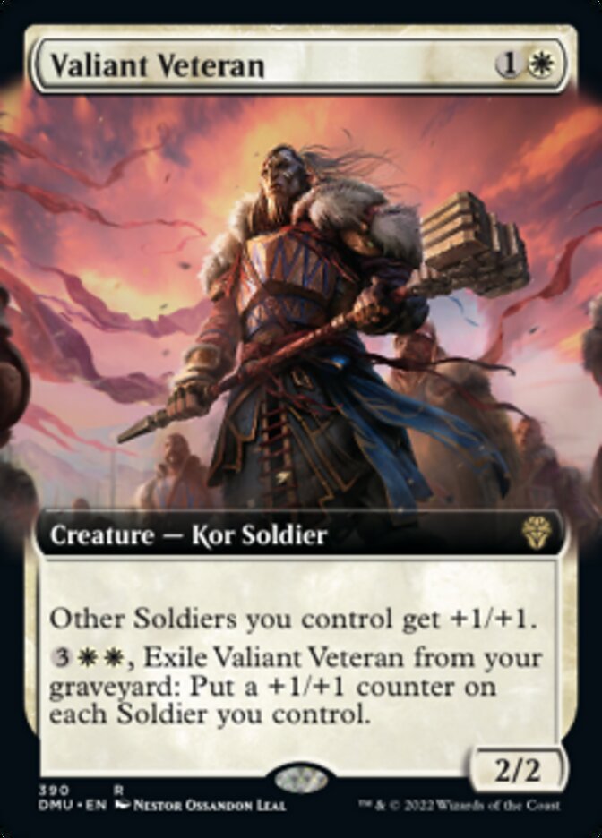 Valiant Veteran (Extended Art) [Dominaria United] | Tabernacle Games