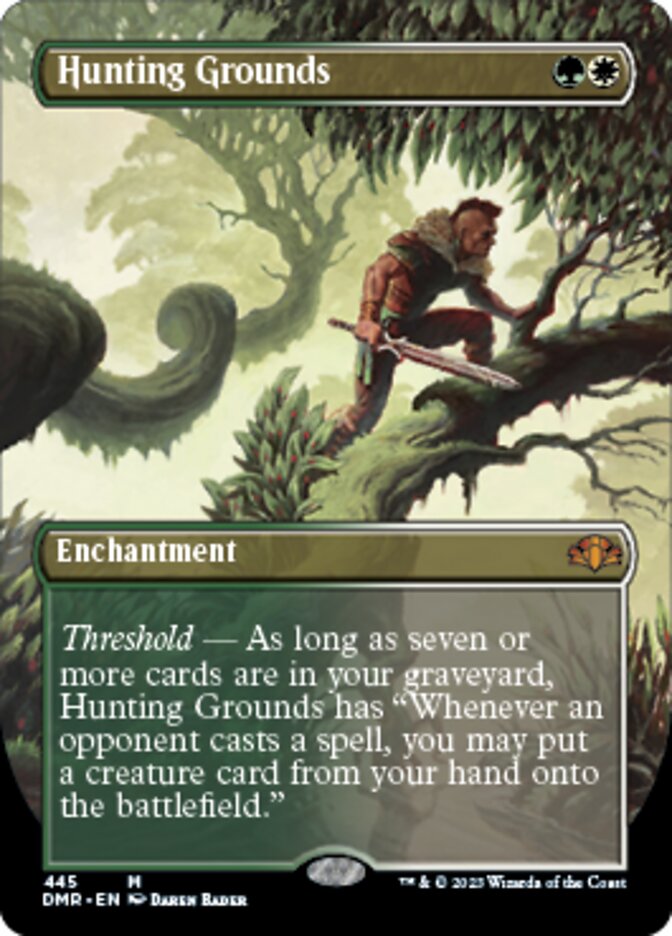 Hunting Grounds (Borderless Alternate Art) [Dominaria Remastered] | Tabernacle Games