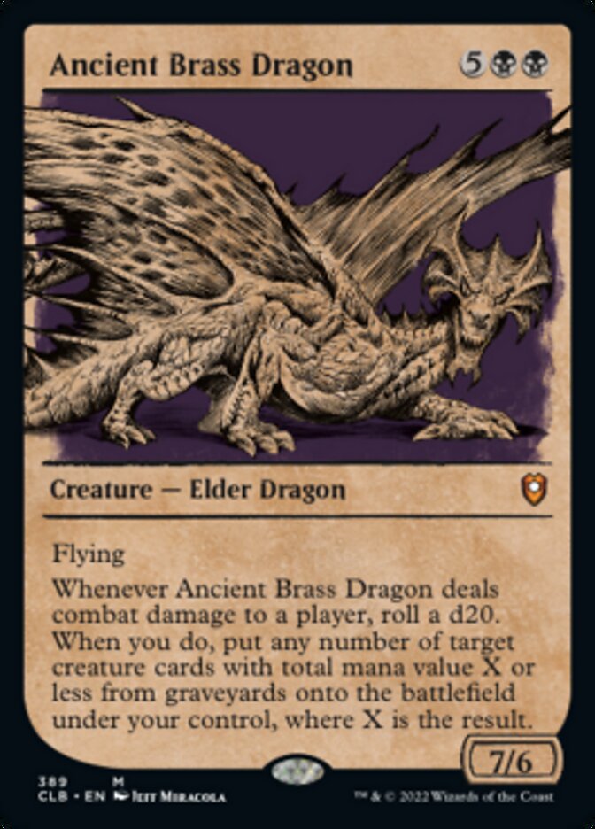 Ancient Brass Dragon (Showcase) [Commander Legends: Battle for Baldur's Gate] | Tabernacle Games