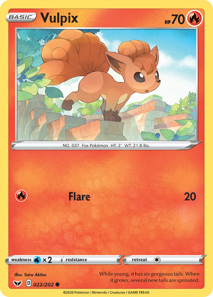 Vulpix (022/202) [Sword & Shield: Base Set] | Tabernacle Games