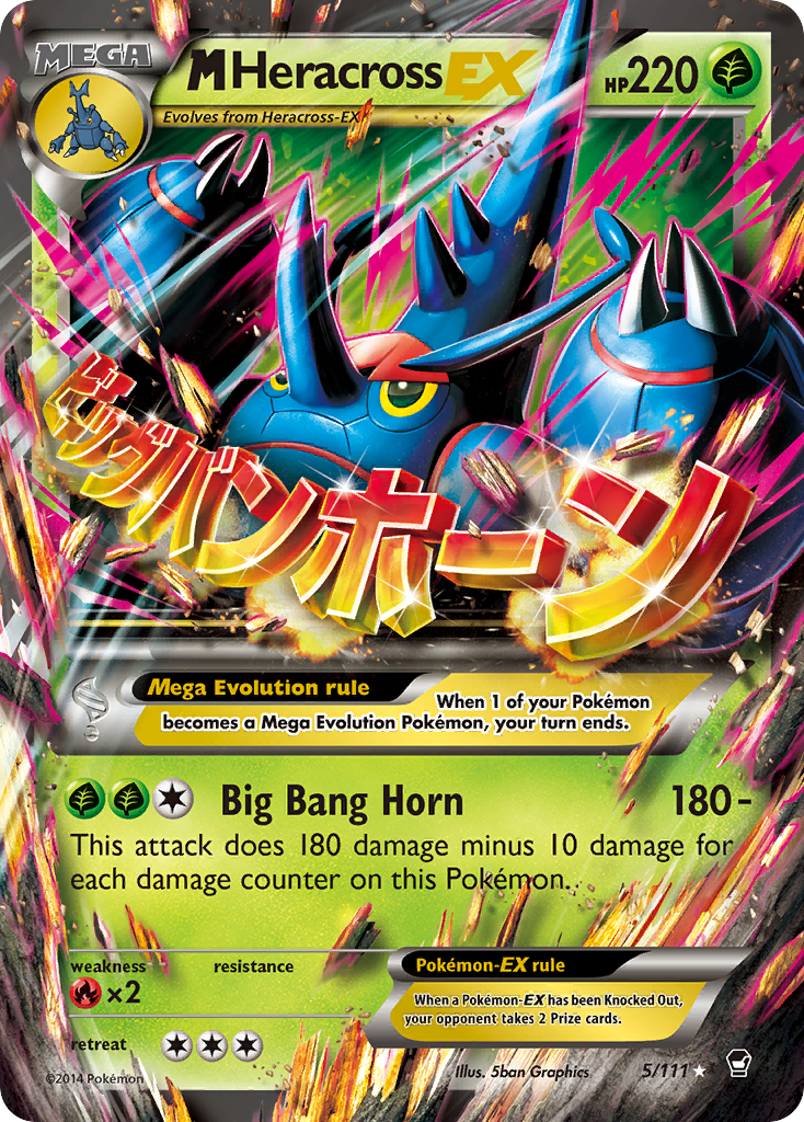 M Heracross EX (5/111) [XY: Furious Fists] | Tabernacle Games