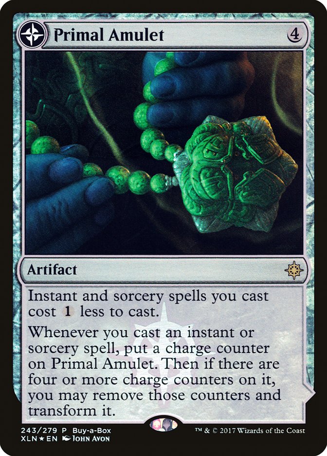 Primal Amulet // Primal Wellspring (Buy-A-Box) [Ixalan Treasure Chest] | Tabernacle Games