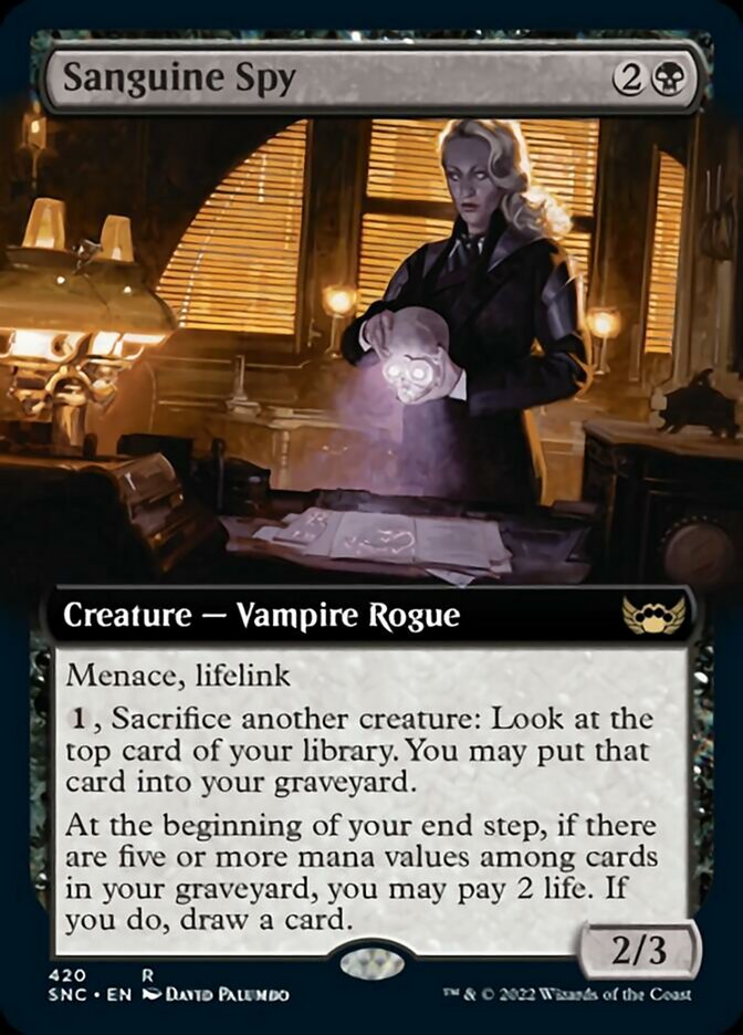 Sanguine Spy (Extended Art) [Streets of New Capenna] | Tabernacle Games