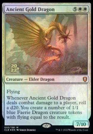 Ancient Gold Dragon [Commander Legends: Battle for Baldur's Gate Prerelease Promos] | Tabernacle Games
