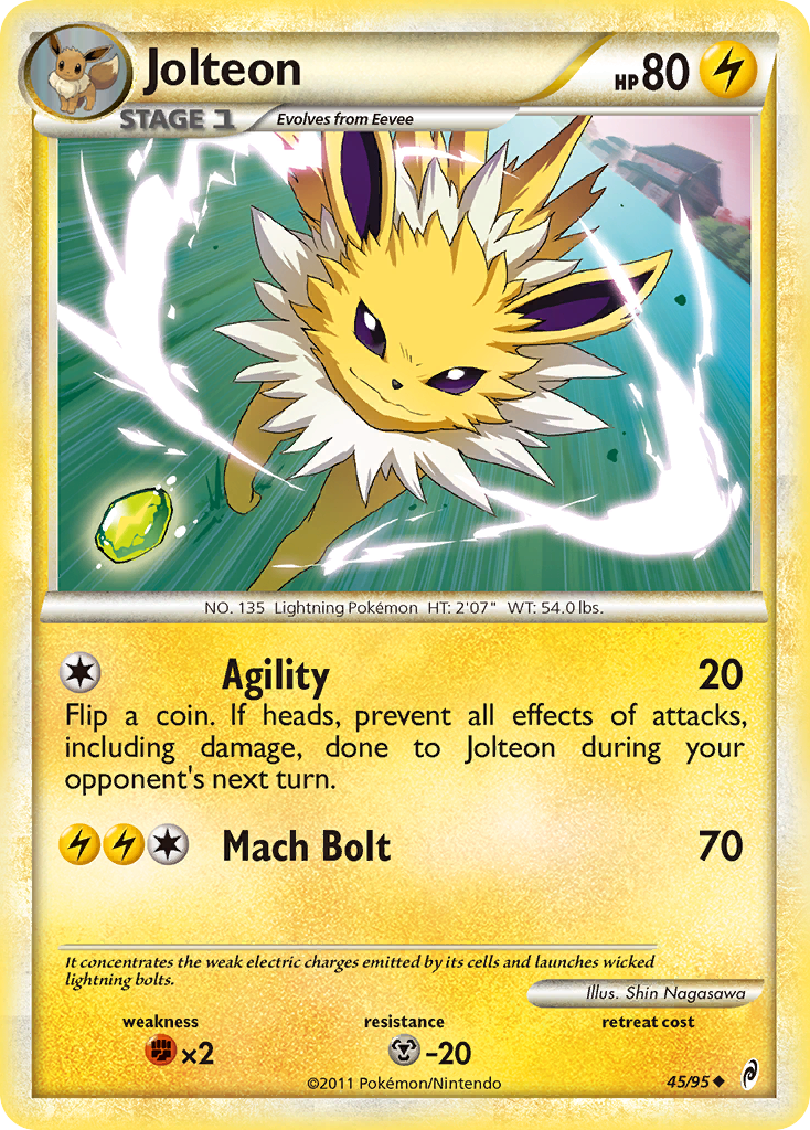 Jolteon (45/95) [HeartGold & SoulSilver: Call of Legends] | Tabernacle Games