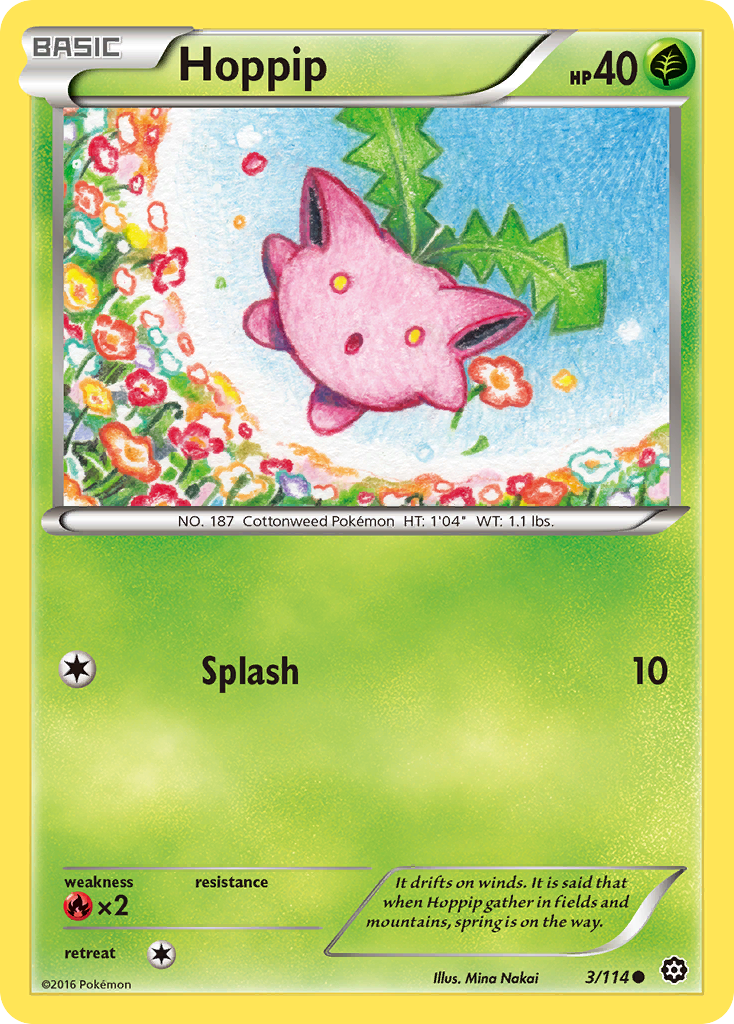 Hoppip (3/114) [XY: Steam Siege] | Tabernacle Games