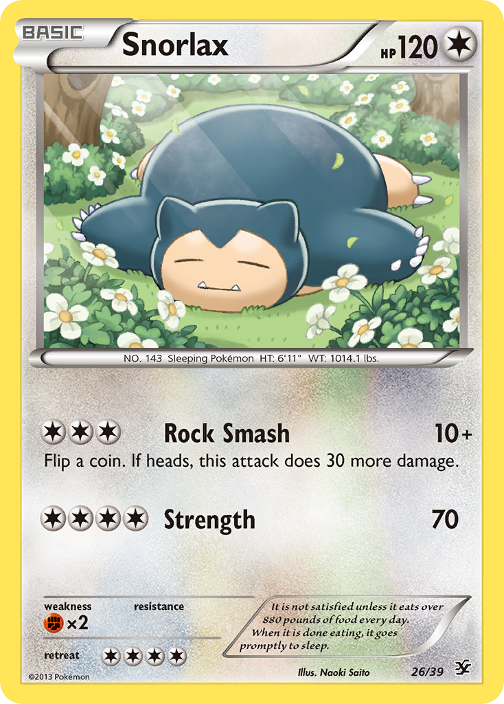 Snorlax (26/39) [XY: Kalos Starter Set] | Tabernacle Games