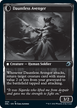 Bereaved Survivor // Dauntless Avenger [Innistrad: Double Feature] | Tabernacle Games