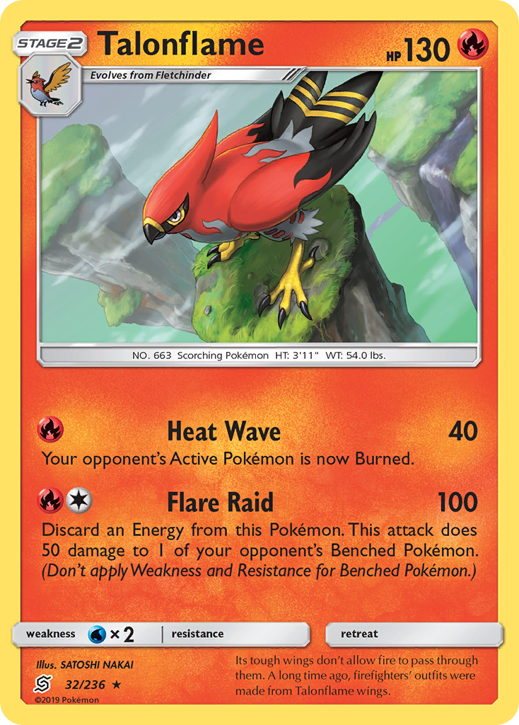 Talonflame (32/236) [Sun & Moon: Unified Minds] | Tabernacle Games