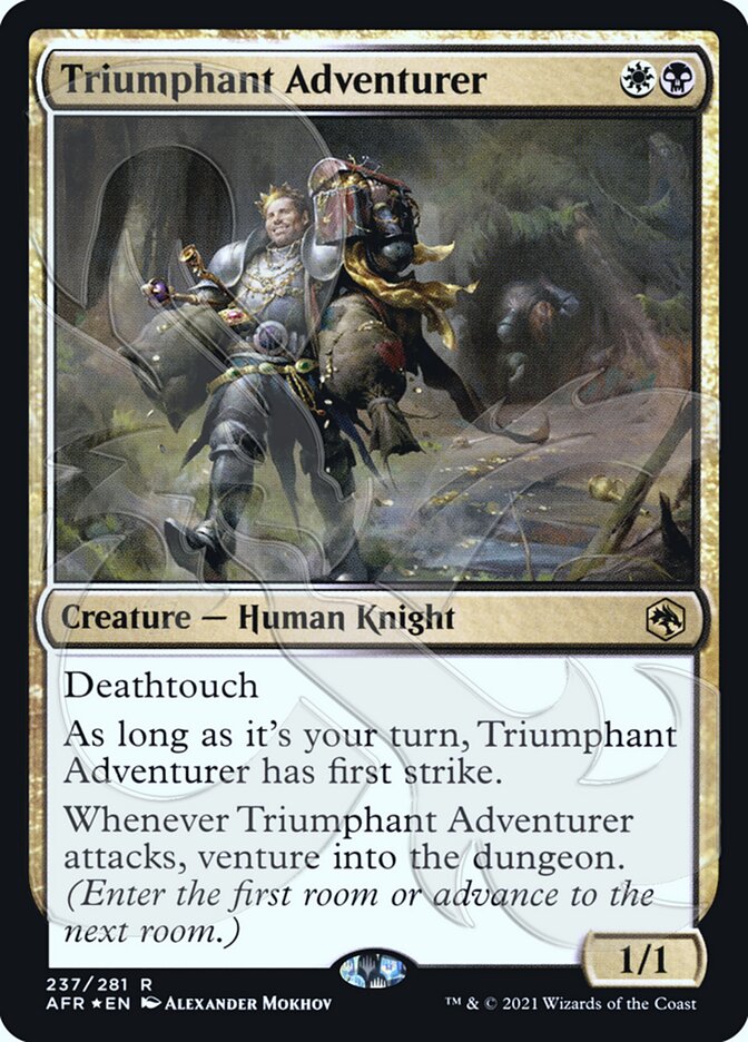 Triumphant Adventurer (Ampersand Promo) [Dungeons & Dragons: Adventures in the Forgotten Realms Promos] | Tabernacle Games