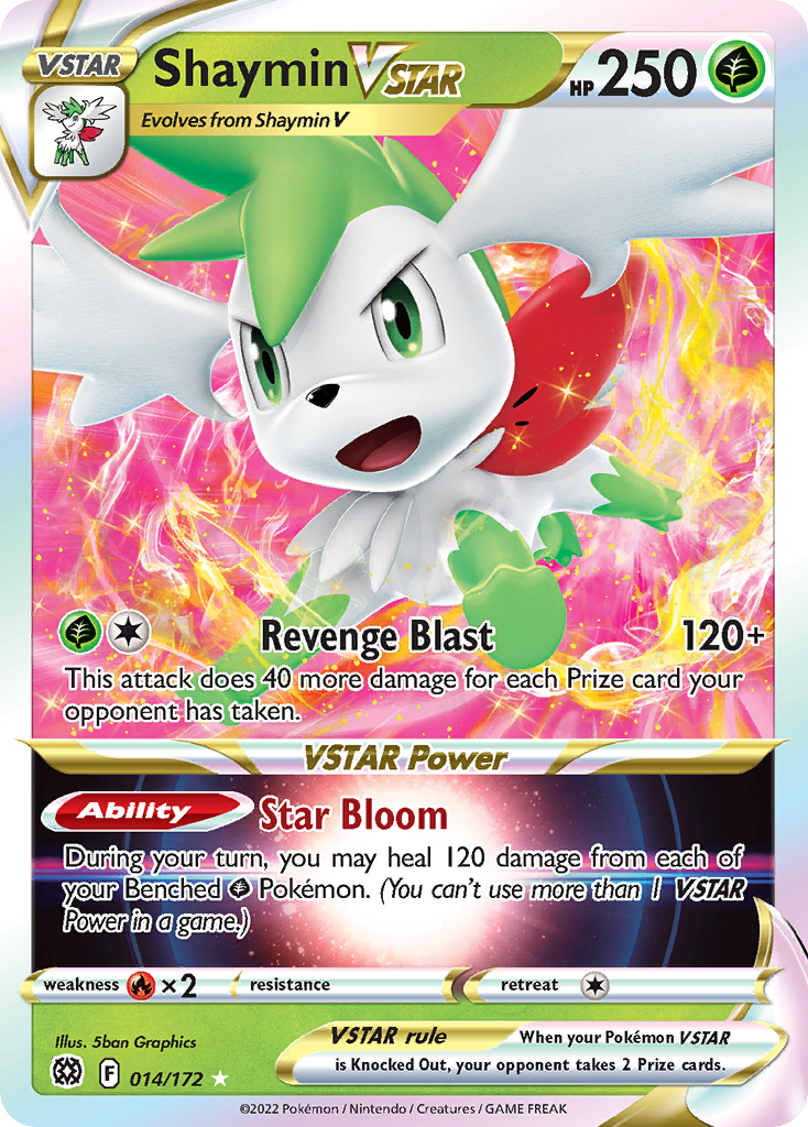 Shaymin VSTAR (014/172) (Jumbo Card) [Sword & Shield: Brilliant Stars] | Tabernacle Games