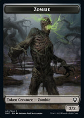 Bird (002) // Zombie Double-sided Token [Dominaria United Tokens] | Tabernacle Games