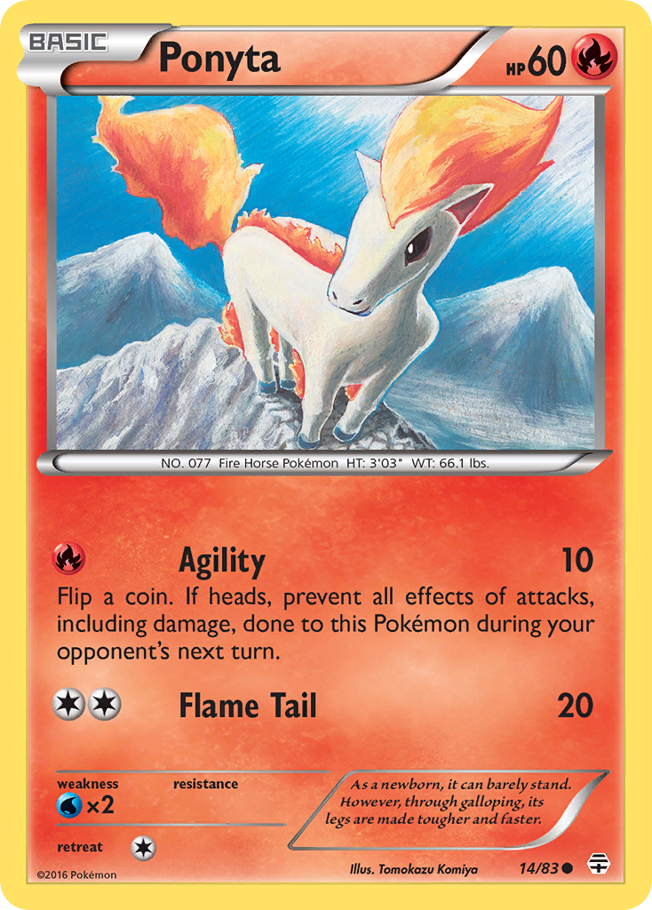 Ponyta (14/83) [XY: Generations] | Tabernacle Games