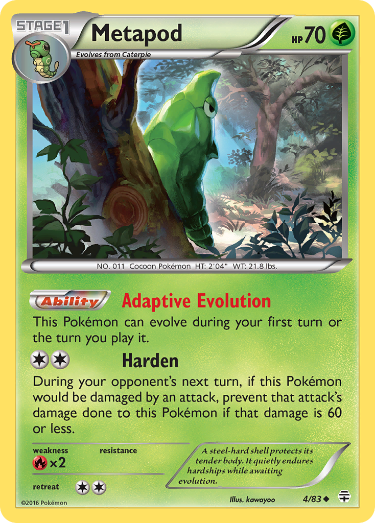 Metapod (4/83) [XY: Generations] | Tabernacle Games