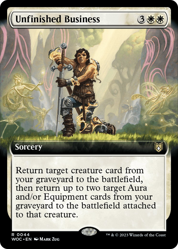 Unfinished Business (Extended Art) [Wilds of Eldraine Commander] | Tabernacle Games