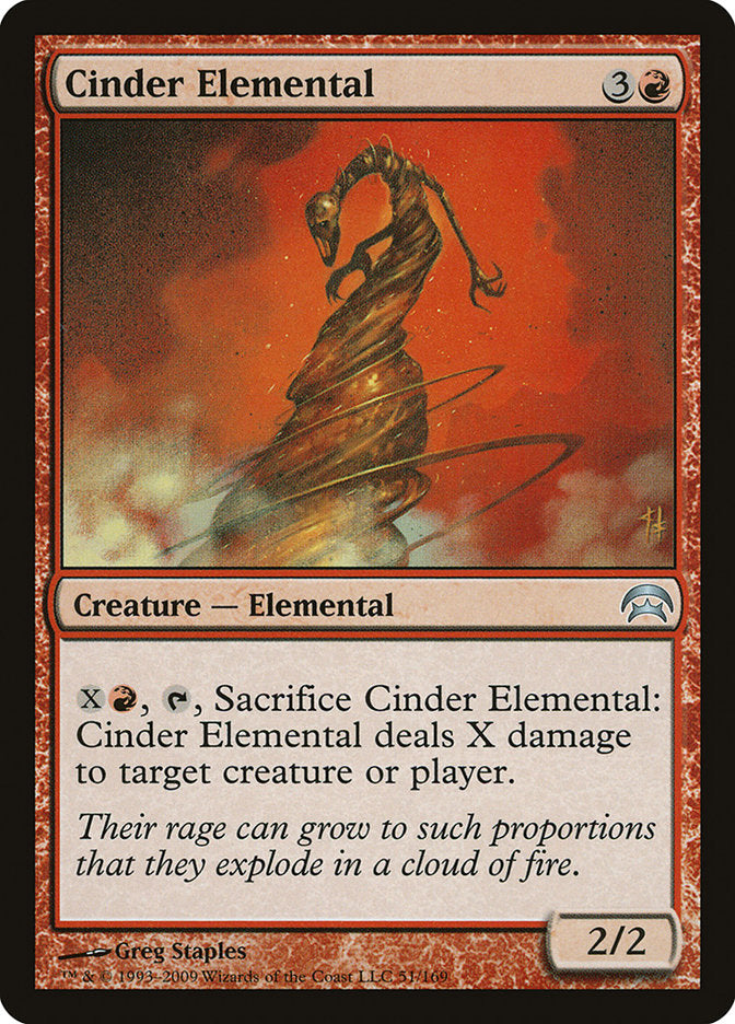 Cinder Elemental [Planechase] | Tabernacle Games