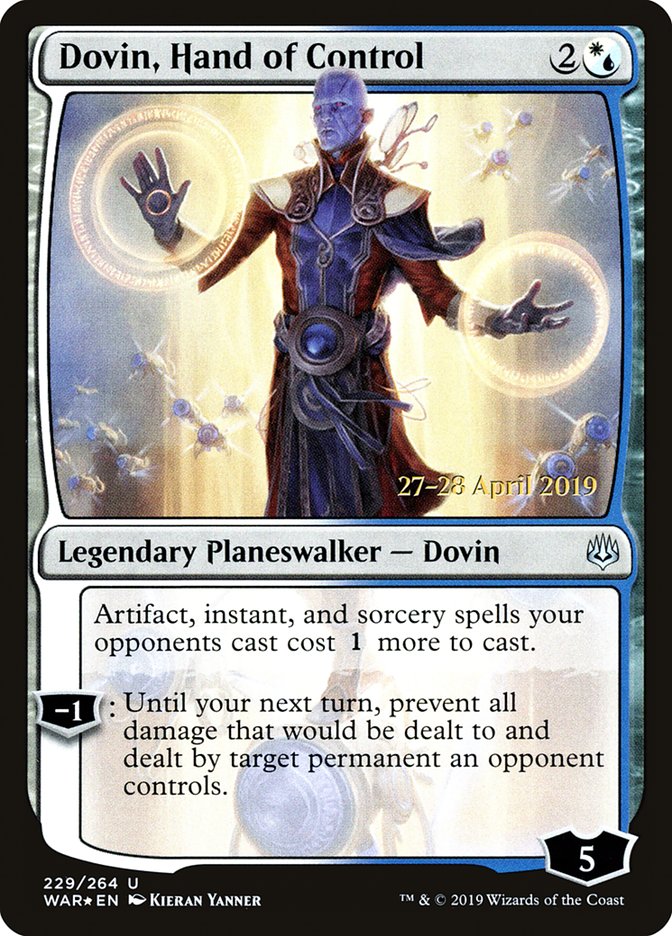 Dovin, Hand of Control  [War of the Spark Prerelease Promos] | Tabernacle Games