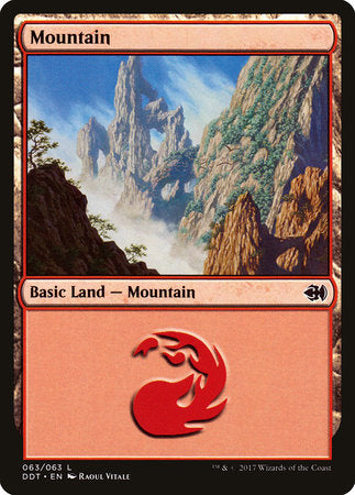 Mountain (63) [Duel Decks: Merfolk vs. Goblins] | Tabernacle Games